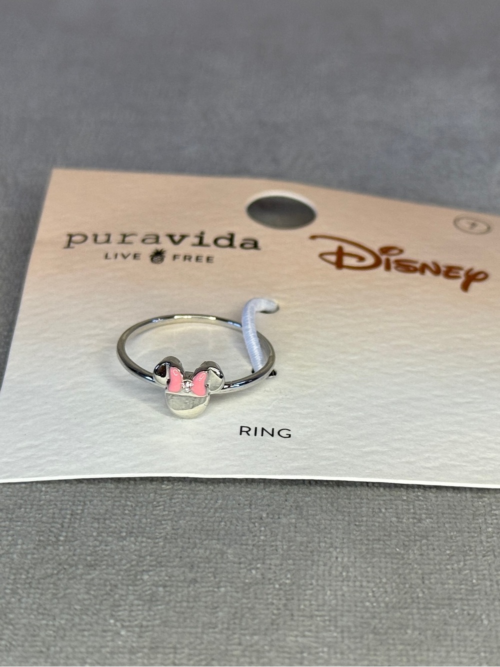 Pura Vida Disney Delicate Minnie Mouse Ring, Size 7 - Picture 14 of 16
